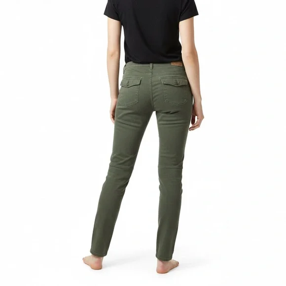 UNIONBAY Women's Straight Leg Jeans in Army Green - Picture 2 of 8